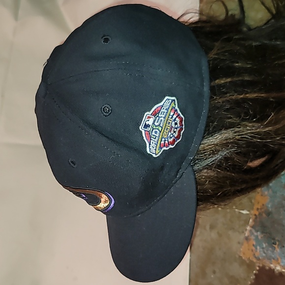Vintage. Made in USA. 2001 World Series. Arizona Diamondbacks. Fitted size 7 1/4 - Picture 7 of 14